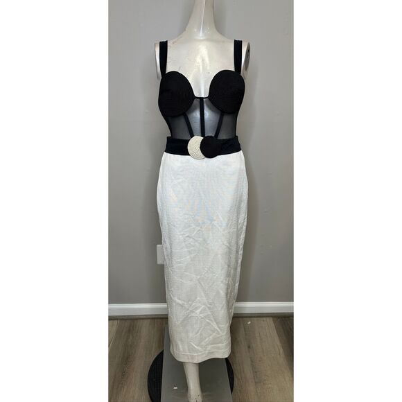 PatBO Jersey Sands Colorblocked Maxi Dress US 6 $675 - Picture 6 of 12